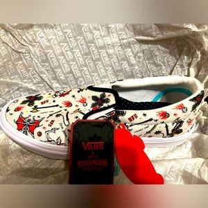 Stranger Things slip on Vans. NWT.